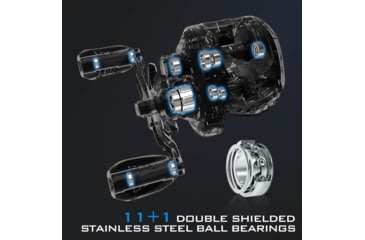 Image of Kast King MegaJaws Baitcasting Reels w/AutoMag Dual Braking System, Right, 5.4:1, KKRLCSTMJ54RSIC