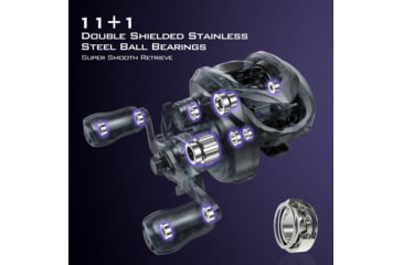 Image of Kast King Mg12 Elite Magnesium Baitcasting Reel, Right, KKRLCSTM1275RDG