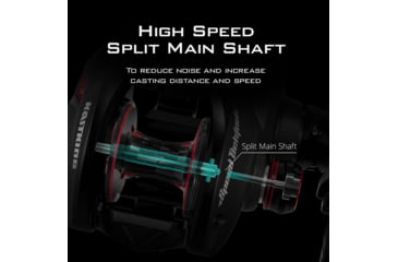 Image of Kast King Speed Demon Elite Baitcasting Reel, Left, 7.4:1, KKRLCSTSDEDB74LGS