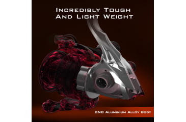 Image of Kast King Speed Demon Elite Spinning Fishing Reel, 7.4:1, 8.7oz, KKRLSPNSDES20BK