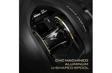 Image of Kast King Valiant Eagle Baitcasting Reel, Left, 8.4:1, KKRLCSTVE2BFS84LBK