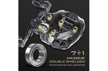 Image of Kast King Valiant Eagle Baitcasting Reel, Left, 8.4:1, KKRLCSTVE2BFS84LBK