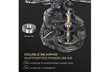 Image of Kast King Valiant Eagle Baitcasting Reel, Left, 8.4:1, KKRLCSTVE2BFS84LBK