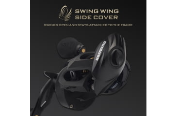 Image of Kast King Valiant Eagle Baitcasting Reel, Left, 8.4:1, KKRLCSTVE2BFS84LBK