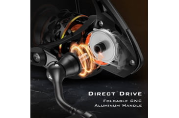 Image of Kast King Zephyr 1000 SFS Fishing Reel, 5.2:1, 5.3oz, KKRLSPNZPSFS10BKC