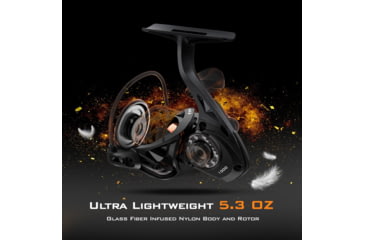 Image of Kast King Zephyr 1000 SFS Fishing Reel, 5.2:1, 5.3oz, KKRLSPNZPSFS10BKC