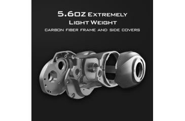 Image of Kast King Zephyr BFS Drag Clicker Baitcasting Reel, Right Handed, KKRLCSTCZPBFSCL72RBK