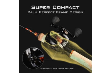 Image of Kast King Zephyr BFS Drag Clicker Baitcasting Reel, Right Handed, KKRLCSTCZPBFSCL72RBK