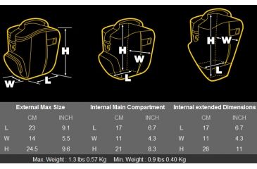 Image of Kata Access 14 Professional Holster Dimensions Kata KT PL A 14