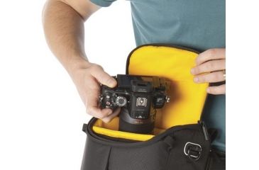 Image of Kata DL LITE Shoulder Bag 435, Black - Compact DSRL w/ Standard Zoom Lens