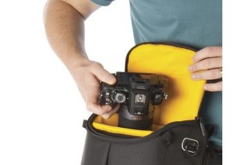 Image of Kata DL LITE Shoulder Bag 437, Black - Compact DSRL w/ Standard Zoom Lens and Accessories