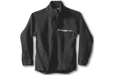 Image of Fleece Throwshirt - Mens-Black-X-Large