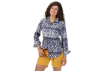 Image of Kavu Georgia Shirt - Women's-Aztec Blue-X-Small