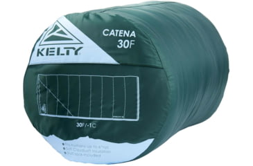 Image of Kelty Catena 30 Sleeping Bag, Posey Green/Grisaille, Right Zip, Regular, 35429421RR
