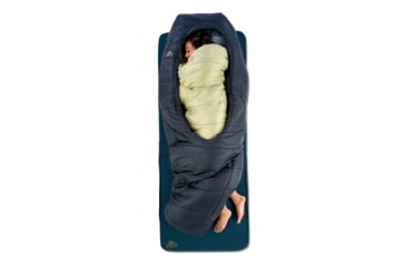Image of Kelty Eclipse 15 Deg Sleeping Bag, Midnight Navy/Laurel Green/Turbulence, Short, 35432626SR