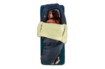 Image of Kelty Eclipse 15 Deg Sleeping Bag, Midnight Navy/Laurel Green/Turbulence, Short, 35432626SR
