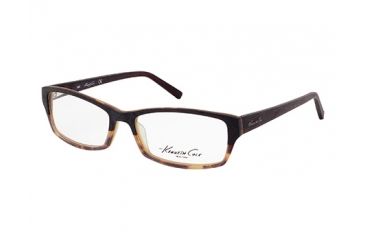 Image of Kenneth Cole KC0209 Eyeglass Frames - Dark Brown Frame Color