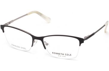 Image of Kenneth Cole KC0283 Eyeglass Frames - Matte Black Frame Color, Matte Black Lens Color
