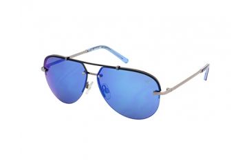 Image of Kenneth Cole KC7120 Sunglasses - Shiny Gun Metal Frame Color, Smoke Mirror Lens Color