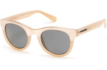 Image of Kenneth Cole KC7211 Sunglasses - Matte Beige Frame Color, Smoke Polarized Lens Color