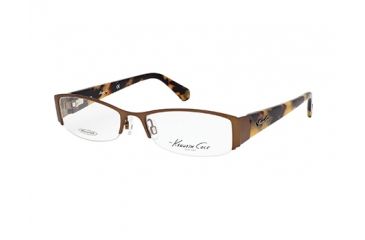 Image of Kenneth Cole New York KC0203 Eyeglass Frames - Matte Dark Brown Frame Color