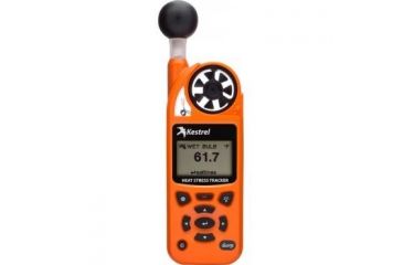 Image of Kestrel 5400FW Fire Weather Meter Pro WBGT with LiNK, Compass and Vane Mount, Safety Orange 0854FWLVCORA