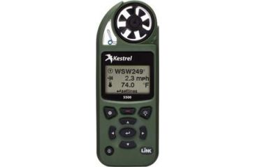Image of Kestrel 5500 Weather Meter with LiNK + Vane Mount, Olive Drab 0855LVOLV