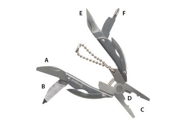 Image of KeyGear Folding Plier Multi-Tool,Silver 50-KEY0073-02