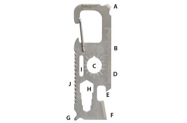 Image of KeyGear Survival Multi-Tool,Silver 50-KEY0065-02