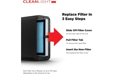 Image of KeySmart CleanLight Air XL Replacement HEPA Filter, Black, Extra Large, KS928-FLTR