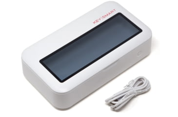 Image of KeySmart CleanTray Charge Wireless Charging UV Light Sterilizer, white, KS926-WHT