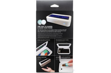 Image of KeySmart CleanTray Charge Wireless Charging UV Light Sterilizer, white, KS926-WHT