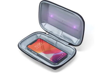 Image of KeySmart CleanTray To-Go Rechargeable UV Light Sterilizer, Black, KS924-BLK, EDEMO1