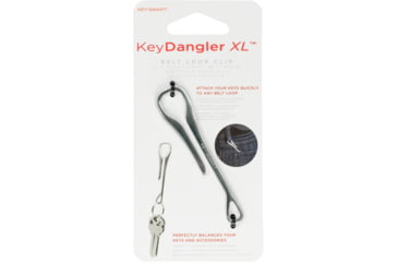 Image of KeySmart KeySmart Key Dangler XL Belt Loop Clip, Stainless, KS806-SS