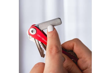 Image of KeySmart KeySmart NanoFile 2-in-1 Keychain Grooming Tool, Stainless, KS112-SS