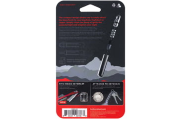 Image of KeySmart Nano Torch Compact Flashlight, 7 Lumens, Stainless, KS809-SS