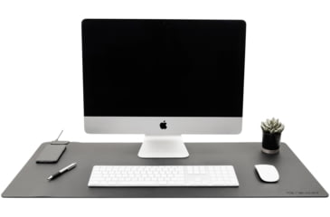 Image of KeySmart TaskPad Wireless Charging Desk Pad, Black, KS923-BLK