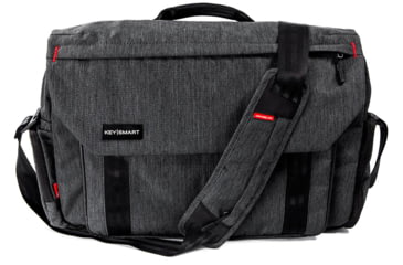 Image of KeySmart Urban Union Hybrid Messenger Bag, 16in, Black, KS359-SLT