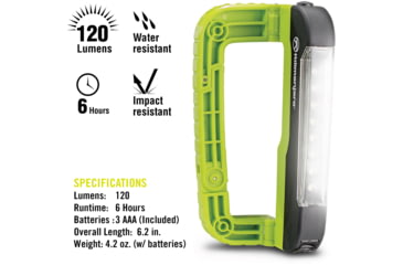 Image of Kilimanjaro Gear LED Carabiner Light, Green, 120 Lumens, 3 AAA Included KJ910076