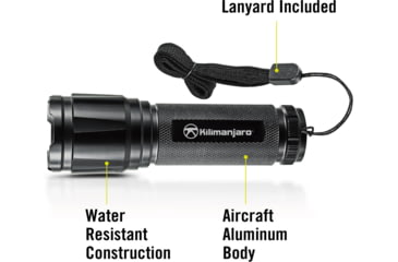 Image of Kilimanjaro Gear LED Flashlight 2pk, Black, 250 Lumens, 3 AAA Included KJ910080, EDEMO1