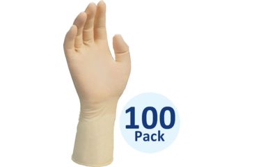 Image of Kimberly Clark Kimtech G3 Hand-Specific Latex Gloves, 50 Lefts and 50 Rights per Bag, Powder-Free, Natural Color, 6, 100 Pack, HC1460/32933-728