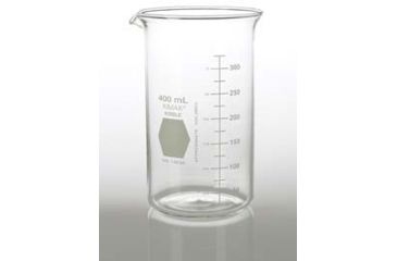 Image of Kimble/Kontes KIMAX Brand Berzelius Beakers, Tall Form, Graduated, Borosilicate Glass 14020 400 Without Pouring Spout