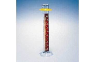Image of Kimble/Kontes KIMAX Brand Single Metric Scale Graduated Cylinders, Class B, with Red Stripe 20024D 100