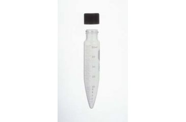 Image of Kimble/Kontes KIMAX Centrifuge Tubes, Graduated, Conical-Bottom, with Screw Caps, Kimble Chase 45200 10 Heavy-Duty Tubes