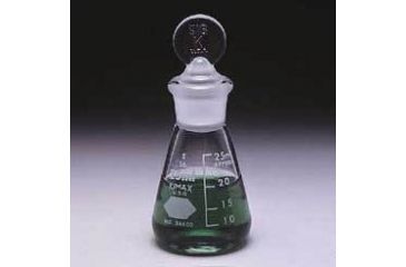 Image of Kimble/Kontes KIMAX Erlenmeyer Flasks with [ST] Glass Stopper, Graduated, Kimble Chase 26600 25