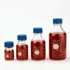 Image of Kimble/Kontes KIMAX GL45 Media/Storage Bottles, Graduated, Kimble Chase 14396 250 Media Bottles Without Cap