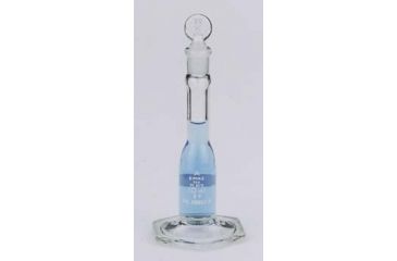 Image of Kimble/Kontes KIMAX Micro Volumetric Flasks with [ST] Glass Stopper, Cylindrical, Class A, Serialized and Certified, Kimble Chase 28017A 2