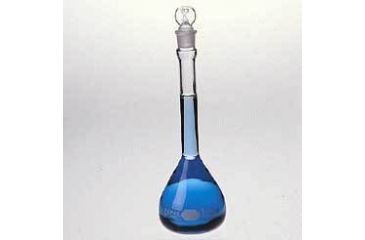 Image of Kimble/Kontes KIMAX Volumetric Flasks with [ST] Glass Stopper, Class B, Kimble Chase 28015 100