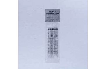 Image of Kimble/Kontes Shorty Disposable Serological Pipets, Case of 200, Glass, Sterile, Plugged, Kimble Multi-Packs, 72110 25210