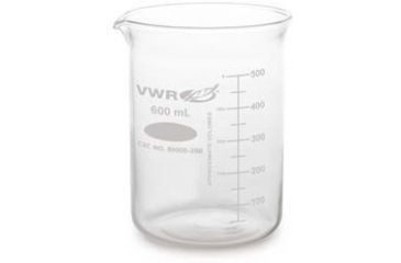 Image of Kimble/Kontes Griffin Low-Form Beakers with Double-Capacity Scale, Borosilicate Glass VW14000 250